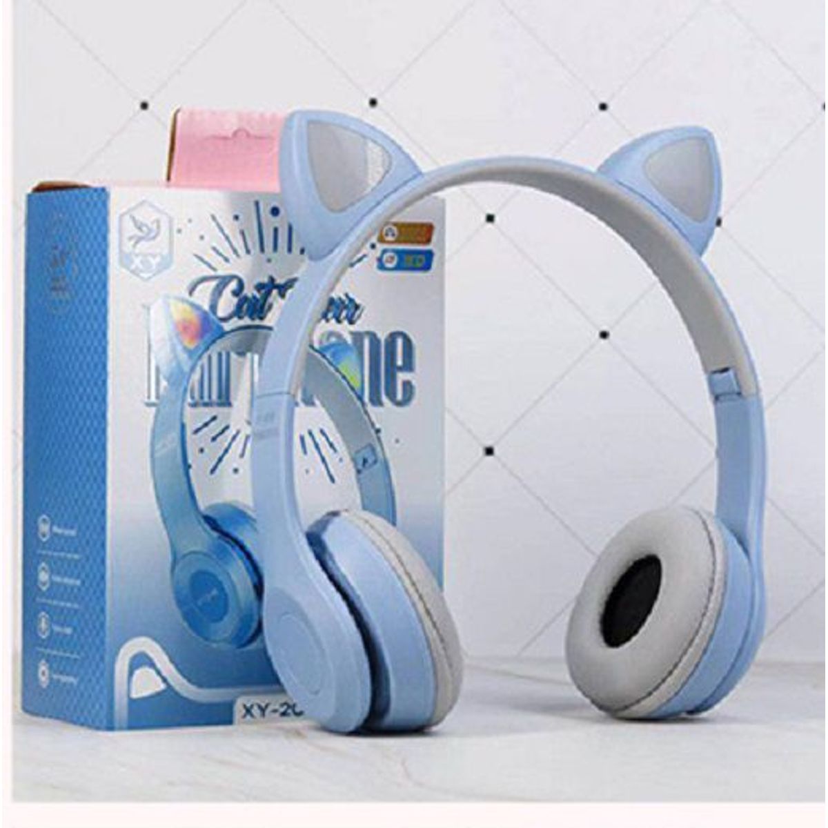 OEM - Auriculares inalámbricos Bluetooth con Orejas de Gato - Niños y Niñas