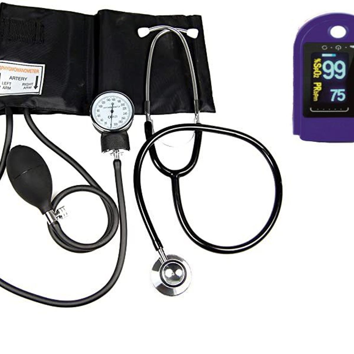 GENERICO - Tensiometro Manual Estetoscopio y Oxímetro de regalo