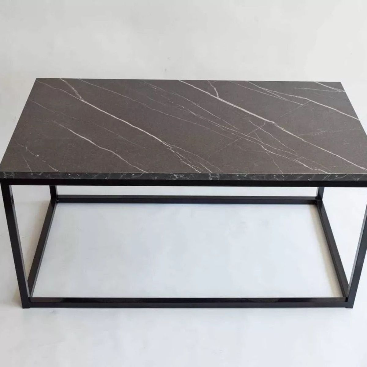 GENERICO - Mesa de centro industrial rectangular color viscaya 80x50x40