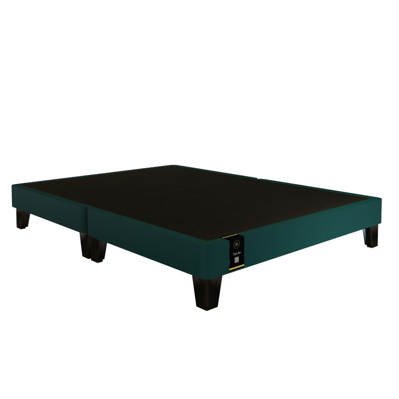 BARAKA HOME - Base De Cama Europea Carintia Queen Europea 1.60 x 2.00 - Cobalto