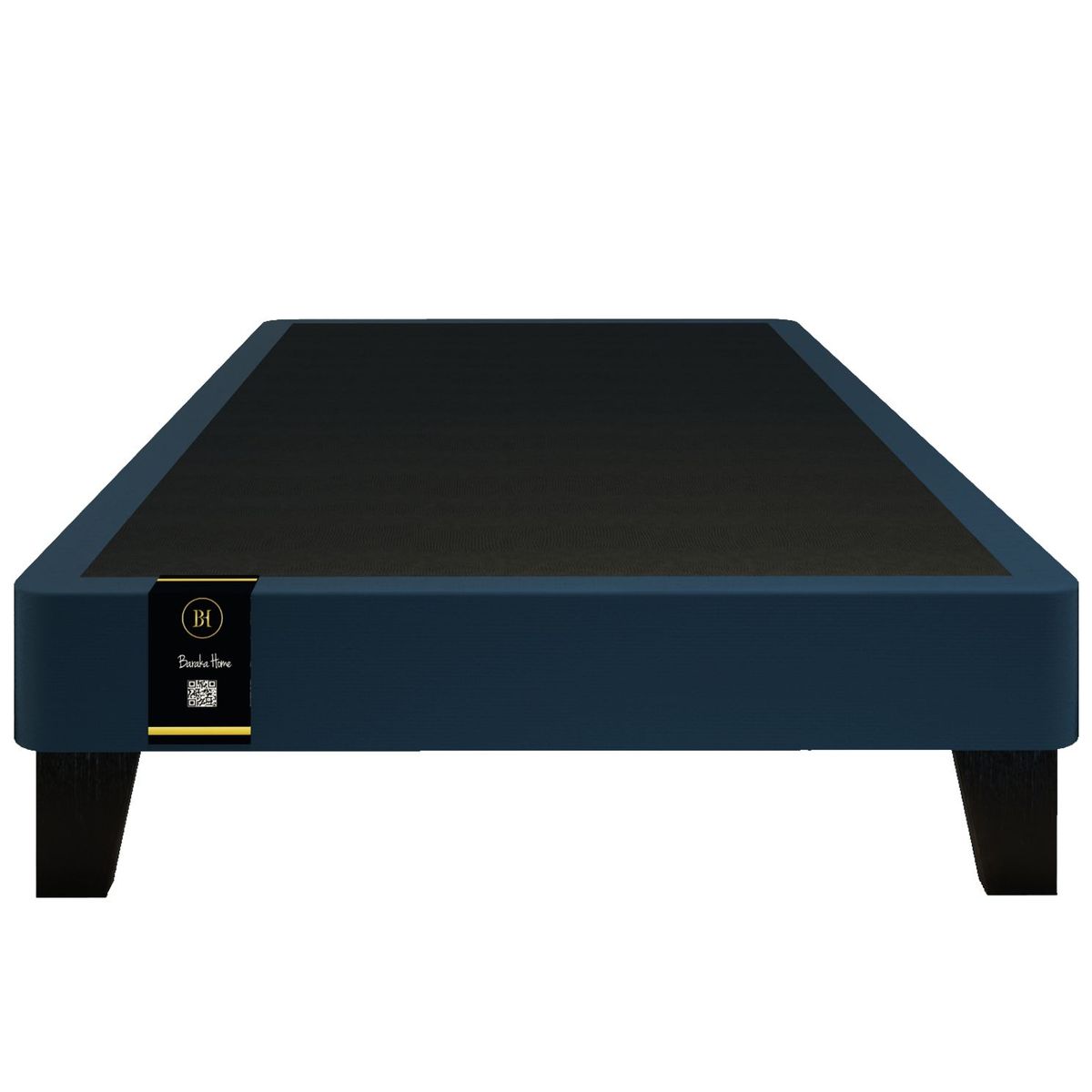 BARAKA HOME - Base De Cama Europea Carintia 1.5 Plz - Azul Marino