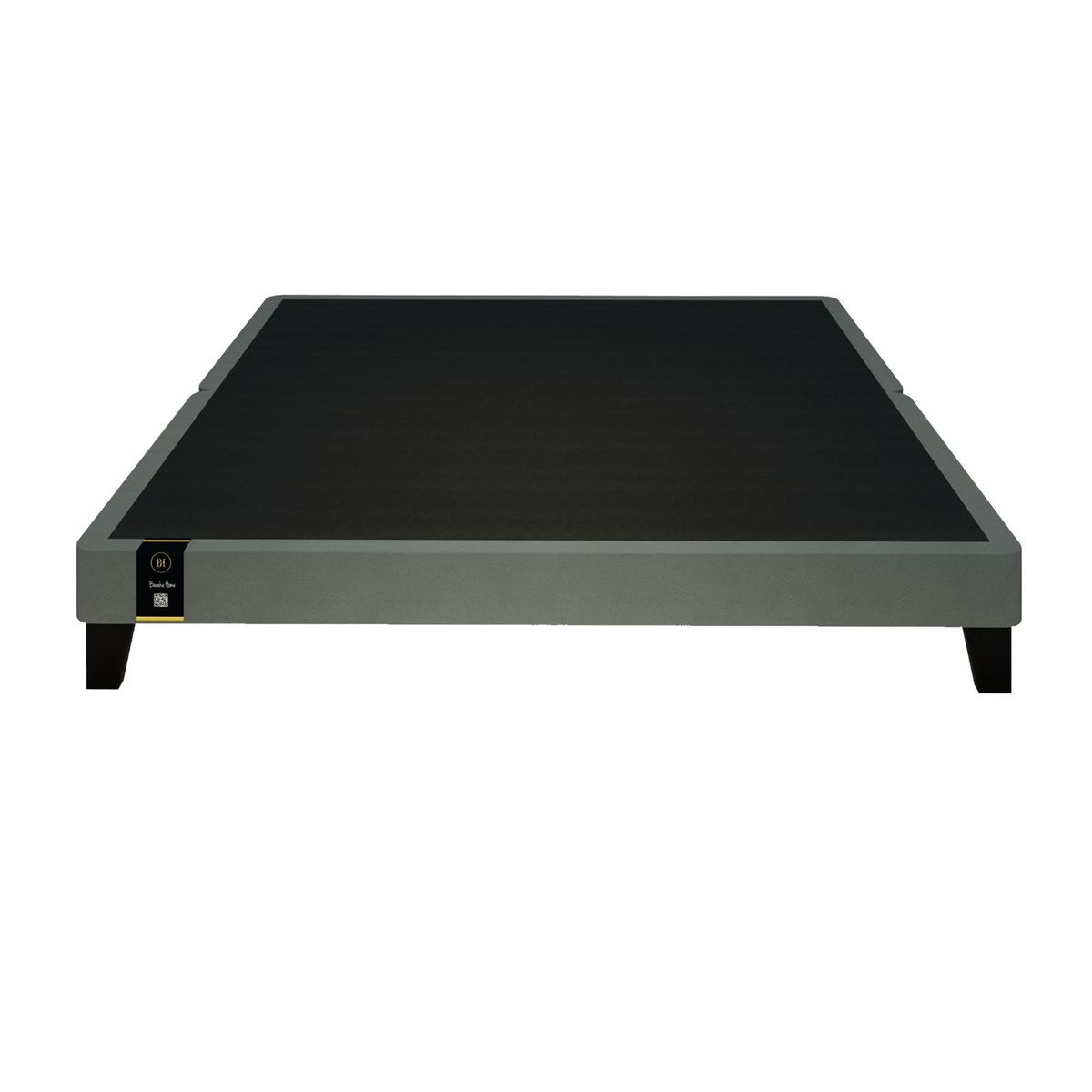 BARAKA HOME - Base De Cama Europeo Carintia King Europeo 2.00 x 2.00 -Gris Oscuro