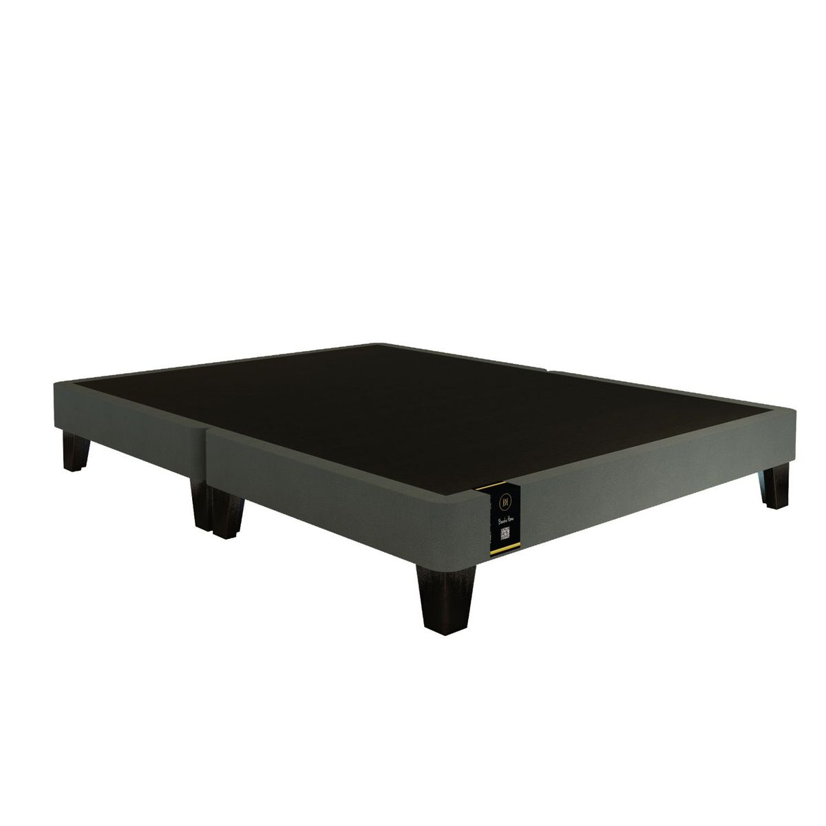 BARAKA HOME - Base De Cama Europeo Carintia King Europeo 2.00 x 2.00 -Gris Oscuro