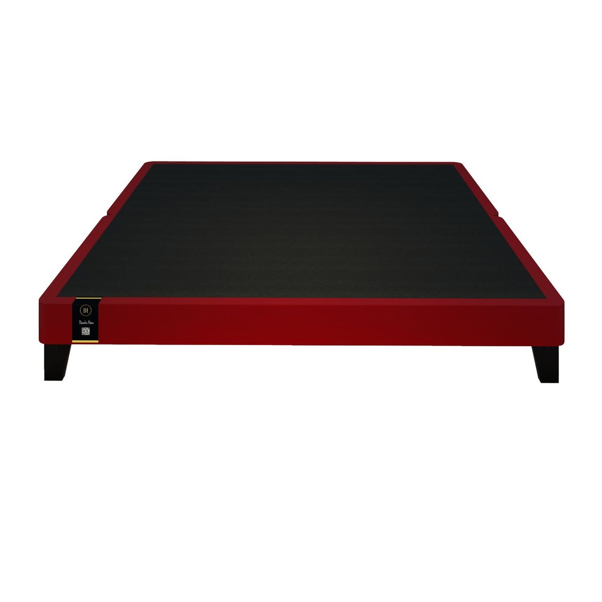 BARAKA HOME - Base De Cama Europeo Carintia King Europeo 2.00 x 2.00 - Rojo