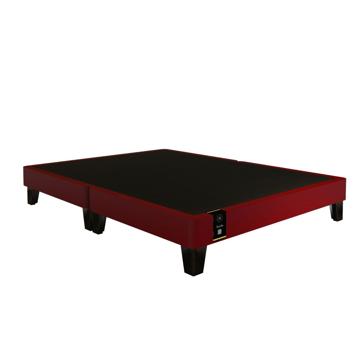 BARAKA HOME - Base De Cama Europeo Carintia King Europeo 2.00 x 2.00 - Rojo
