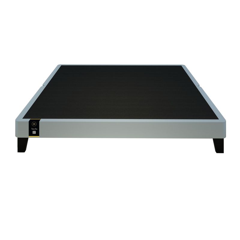 BARAKA HOME - Base De Cama Europea Carintia King Americano 1.98 x 2.03-Gris Claro