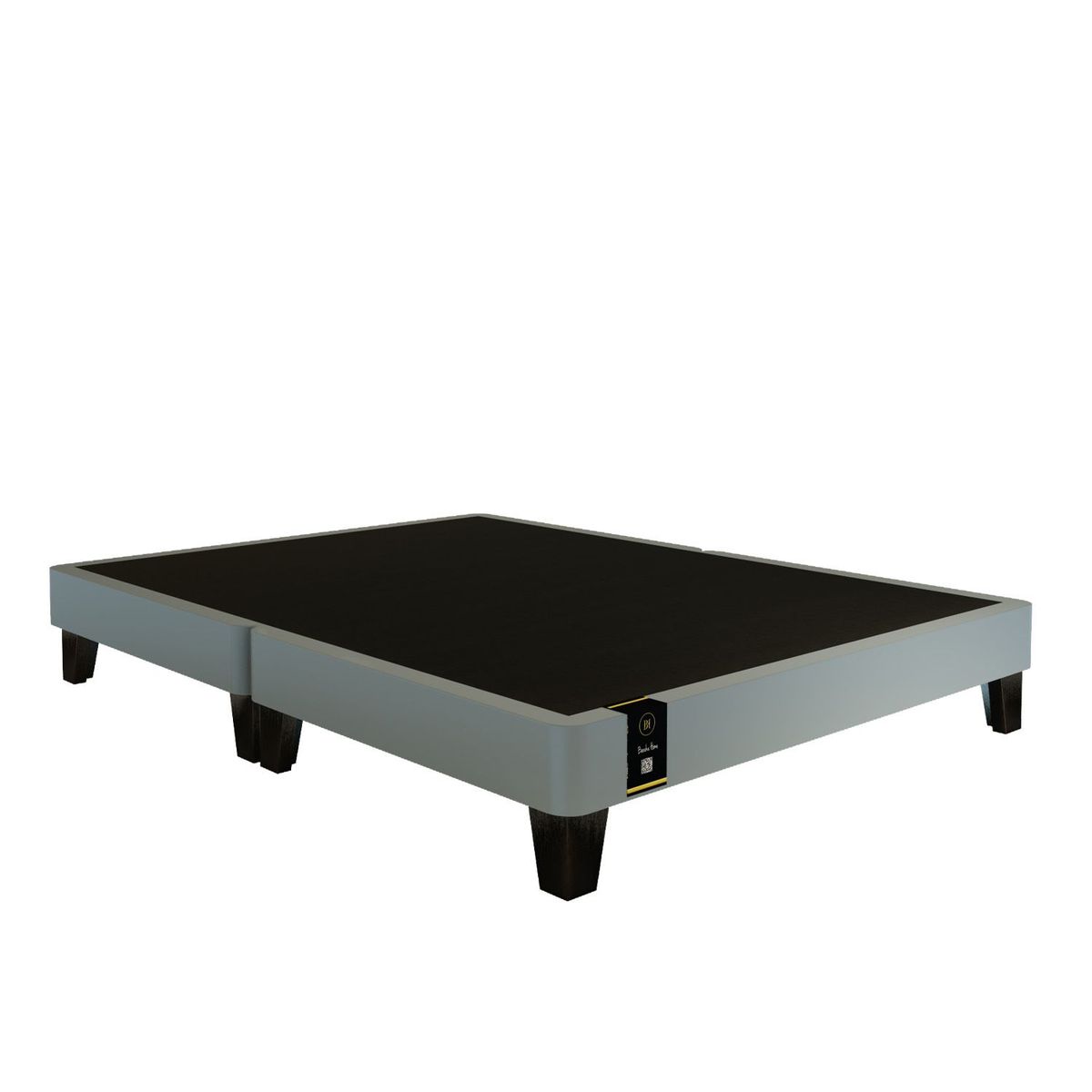 BARAKA HOME - Base De Cama Europea Carintia King Americano 1.98 x 2.03-Gris Claro