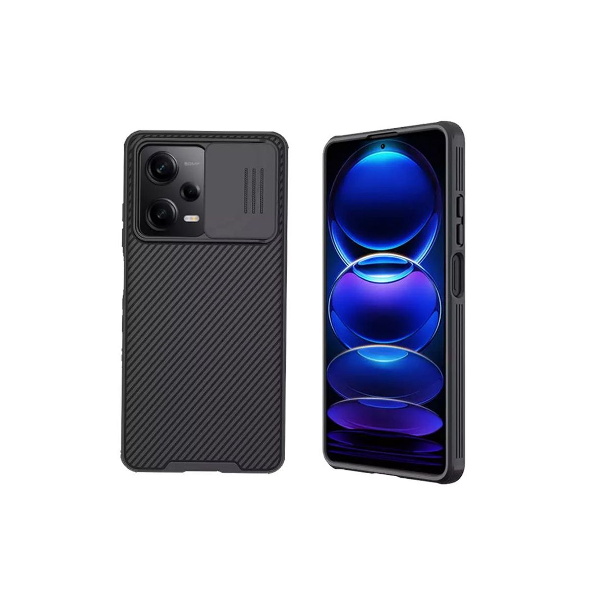 NILLKIN - Case Nillkin Redmi Note 12 Pro 5g Camshield Funda Híbrida Negro