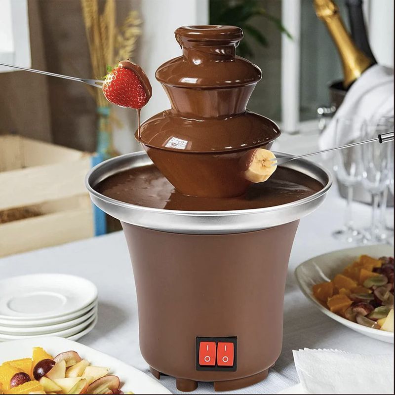 GENERICO - Mini Fuente de Chocolate - 3 Pisos para Fondue