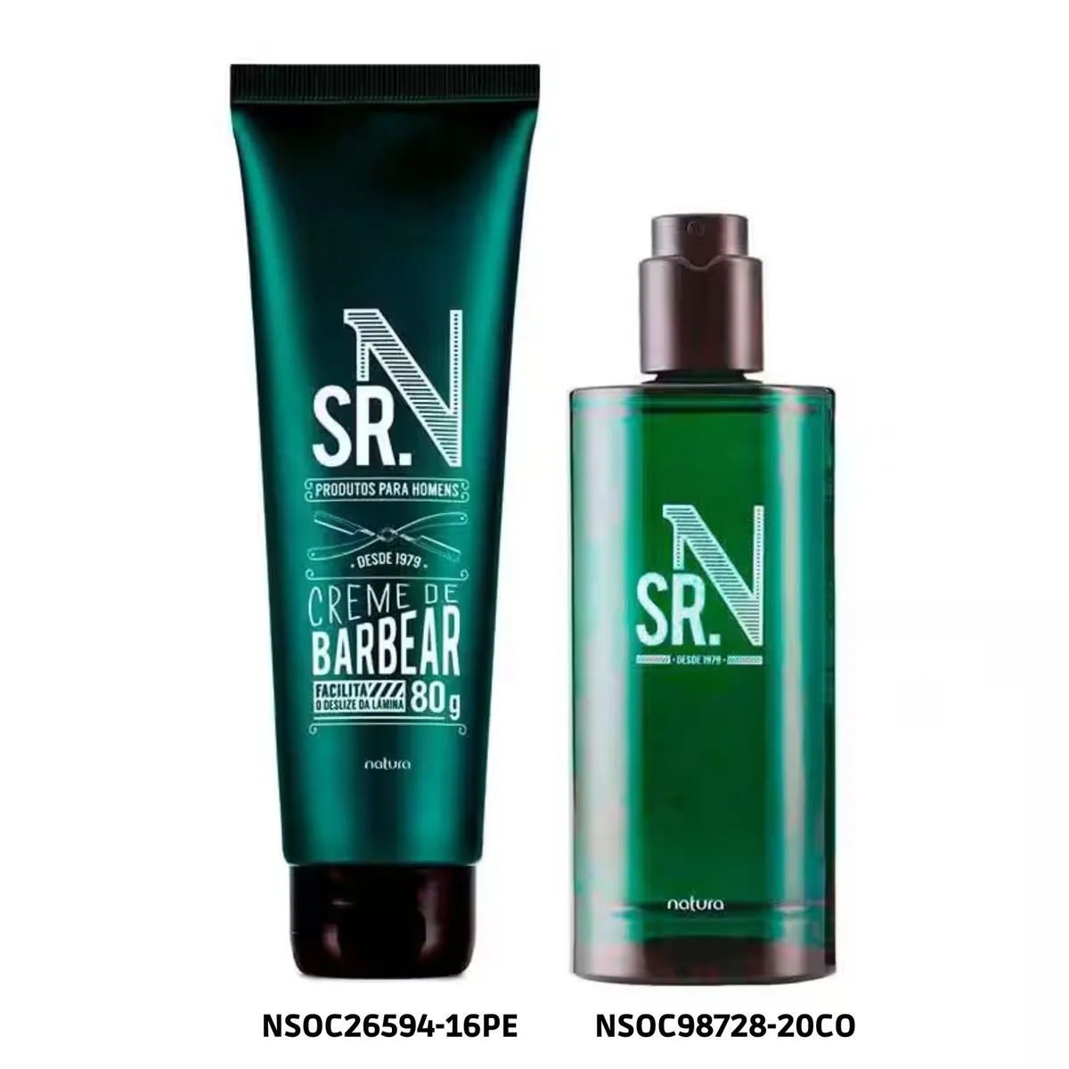 NATURA - Set de Hombre Sr N Clásico Eau de Parfum y Crema de Afeitar
