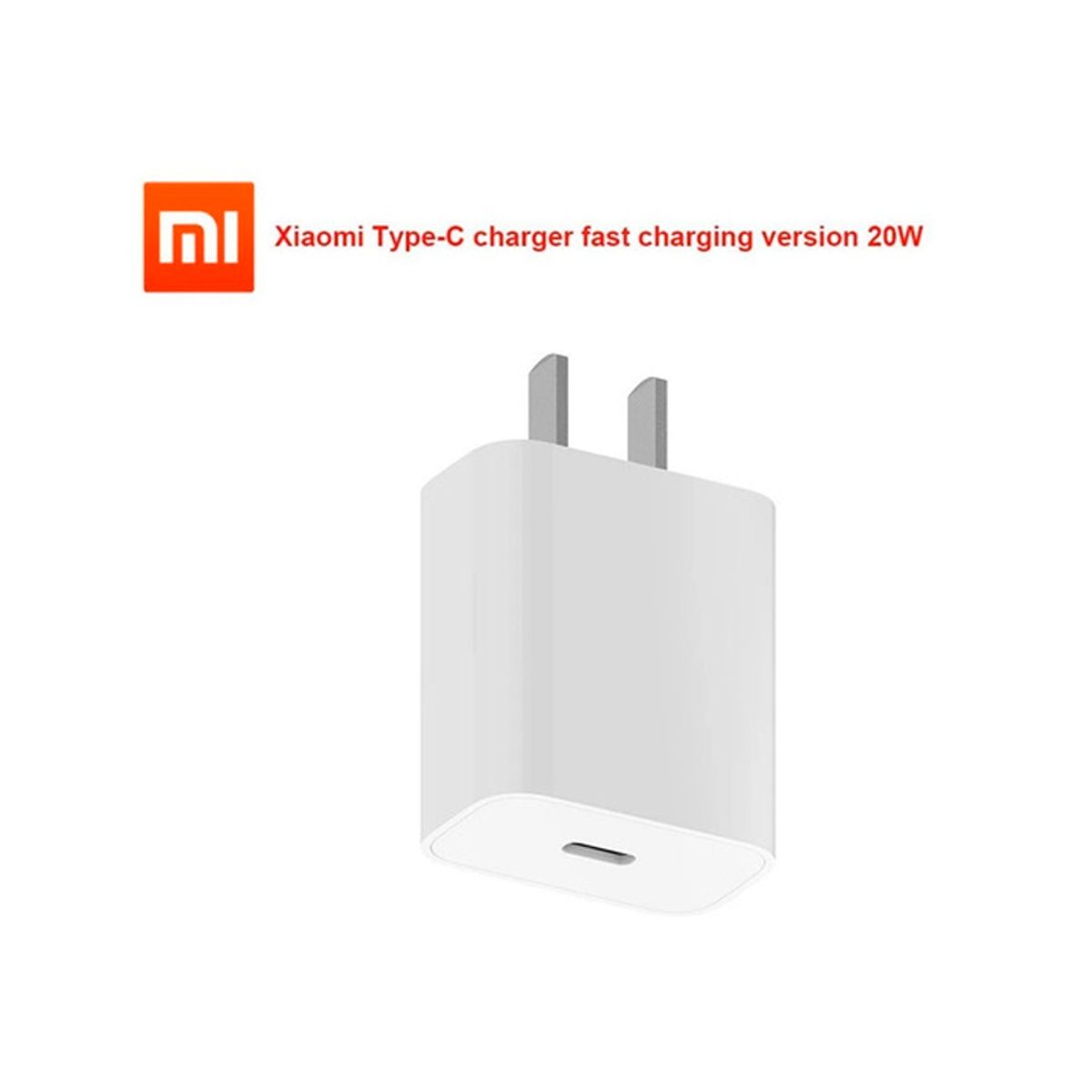 XIAOMI - Cargador Xiaomi Carga Rápida 20W Tipo C para Celular - Blanco