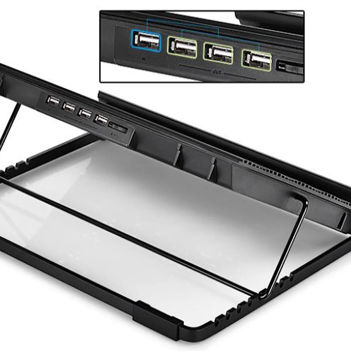 DEEPCOOL - COOLER DEEPCOOL PARA LAPTOP- DE ALUMINIO 8 ANGULOS RECLINABLE N9 EX