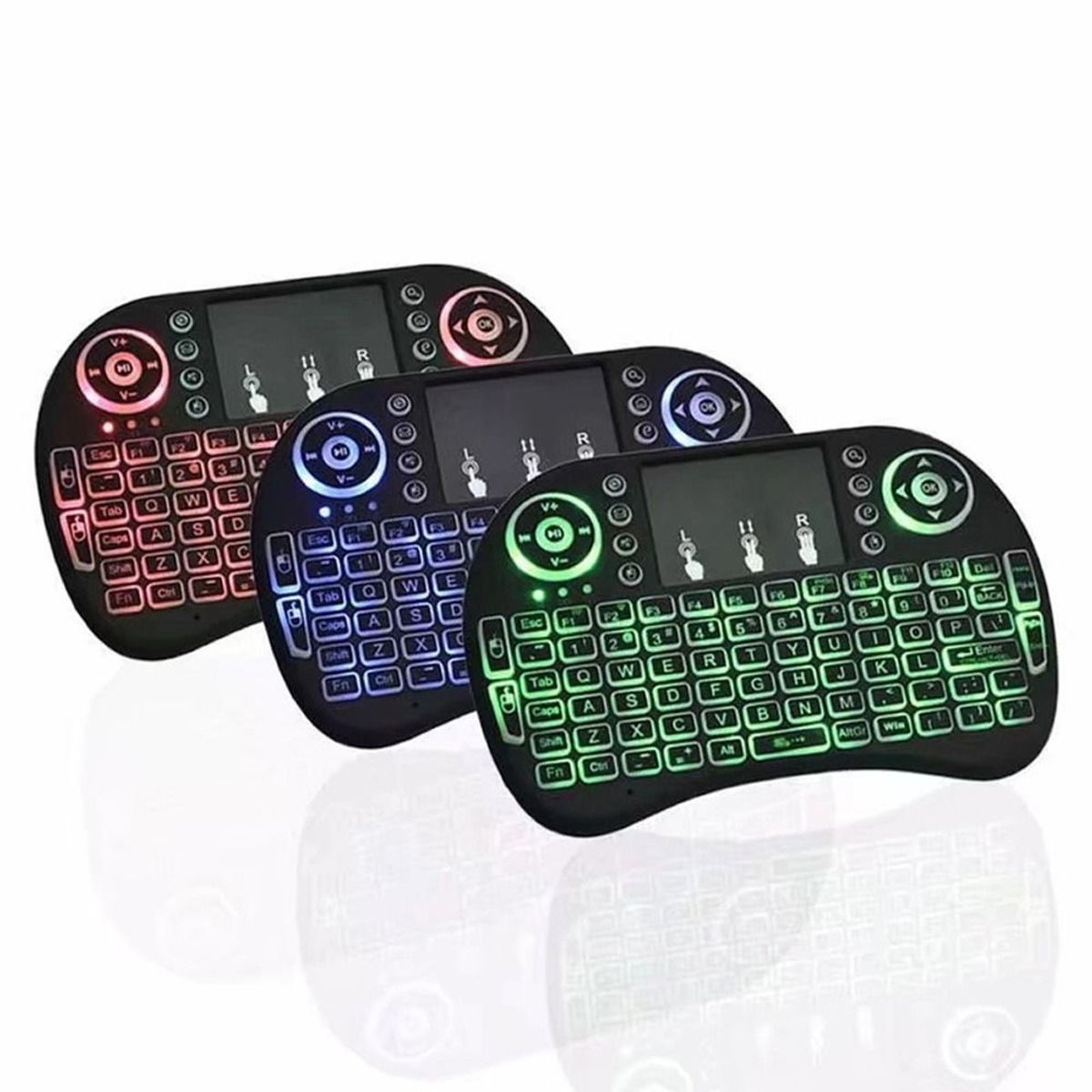 OEM - Teclado Inalámbrico RGB Touchpad Keyboard Para Smart TV