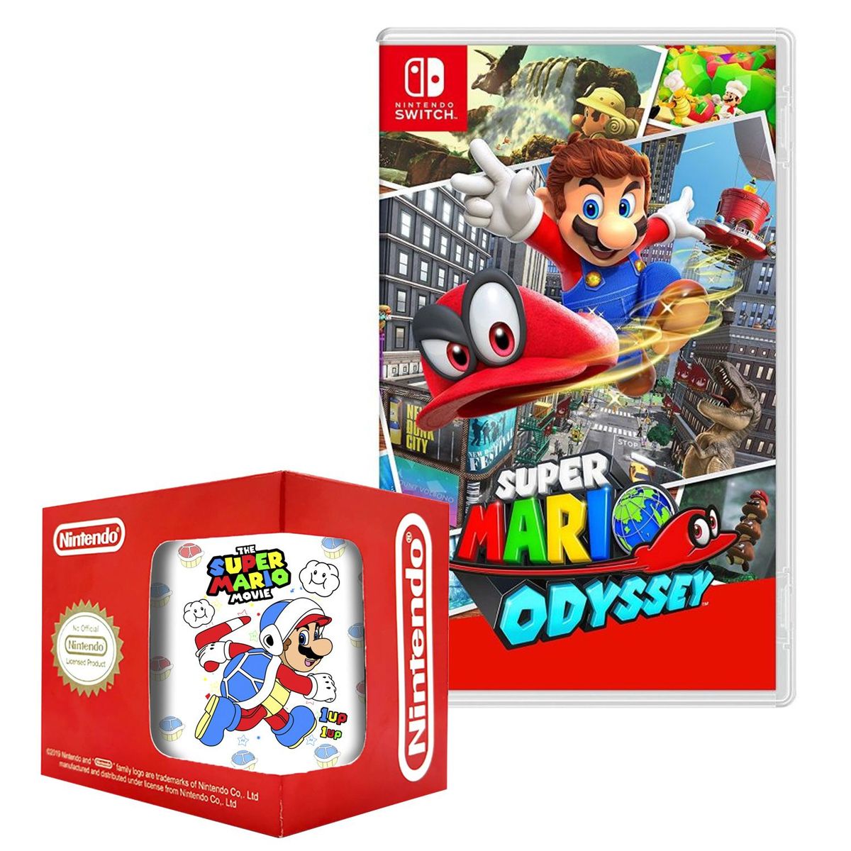 NINTENDO - Super mario odyssey nintendo switch  + taza