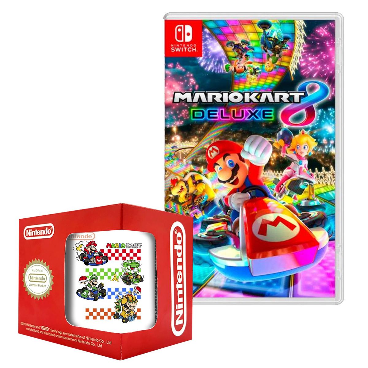 NINTENDO - Mario kart 8 deluxe  Nintendo Switch +Taza