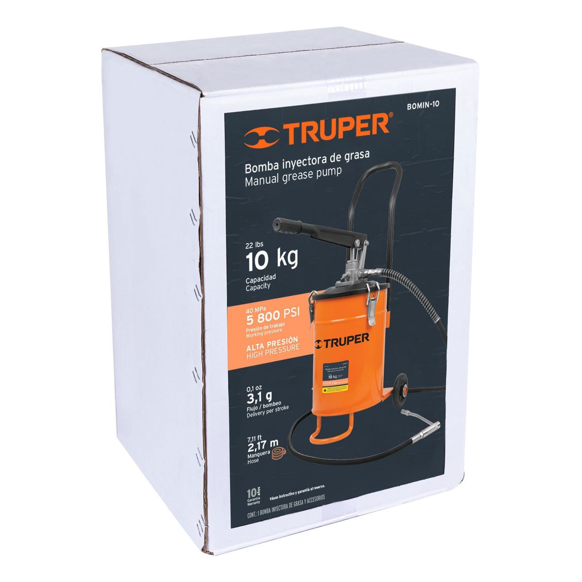 TRUPER - Bomba Inyectora de grasa 10 Kg Truper