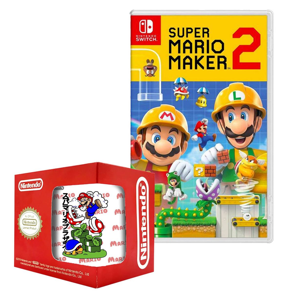 NINTENDO - Super mario maker 2 nintendo switch + Taza