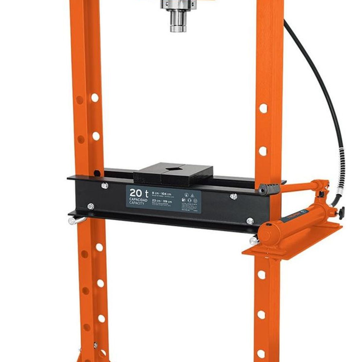 TRUPER - Prensa hidráulica tipo "H" de 20 toneladas con pistón Truper