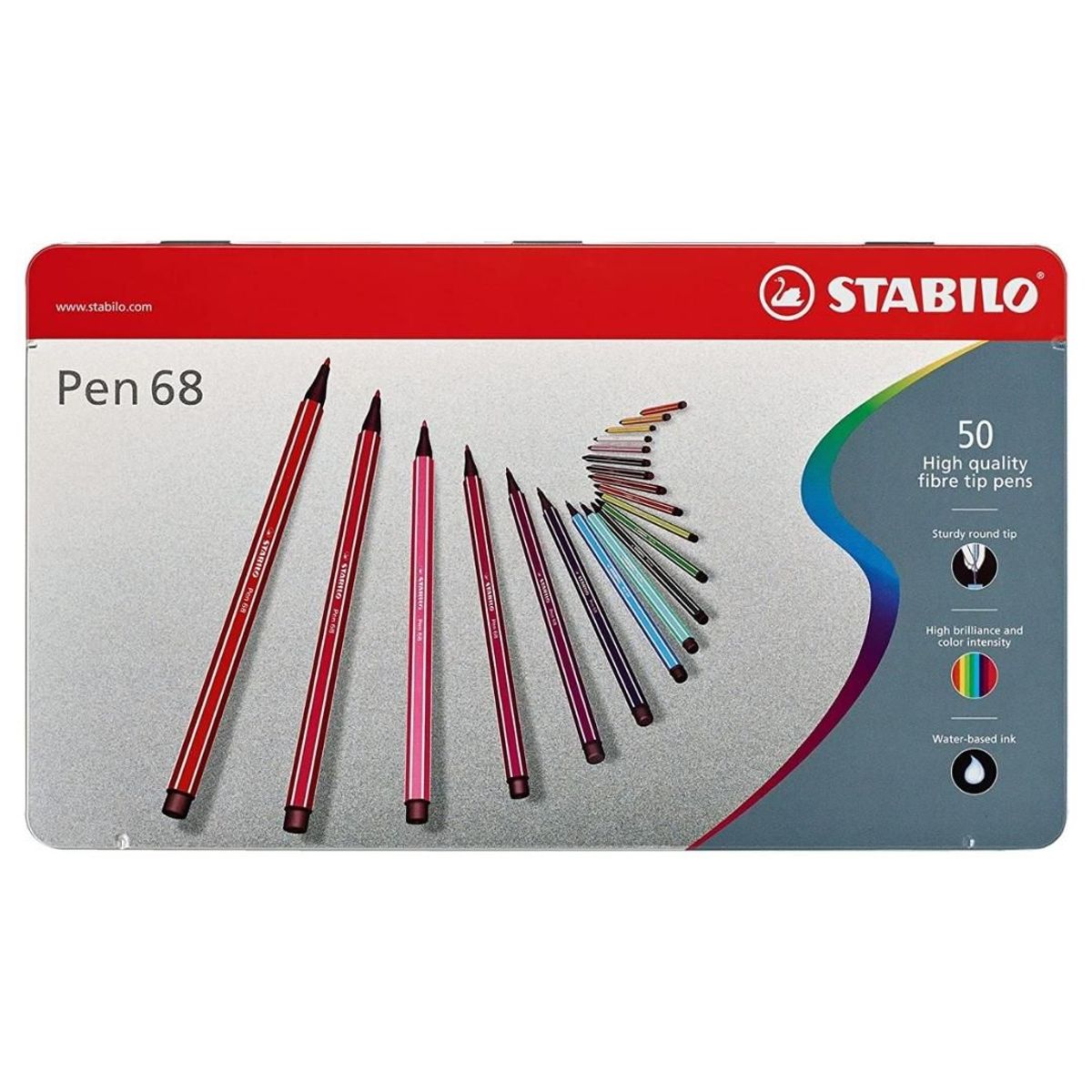 STABILO - Marcador Premium Pen 68 x 50 Estuche de Metal