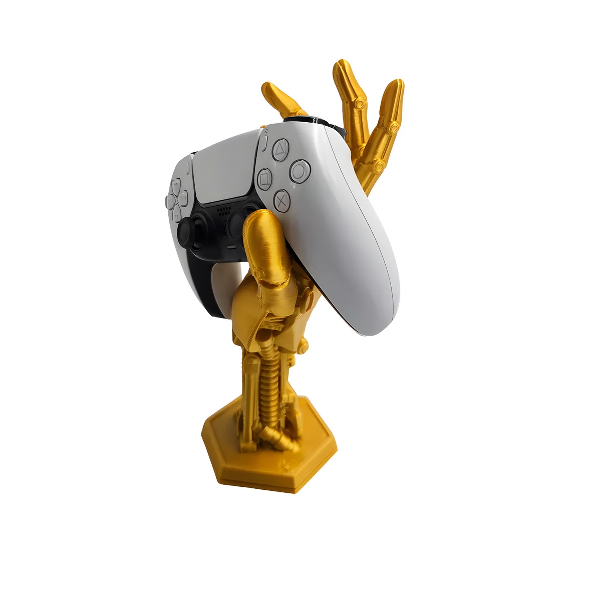 GENERICO - Soporte Para Mando de PlayStation Mano de Robot Color Dorado