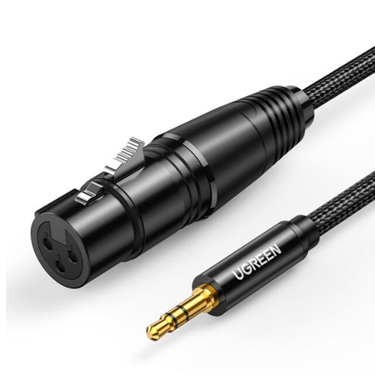 UGREEN - Cable Premium 35mm Trs - Xlr Hembra Pc Videocamara Dslr 2m