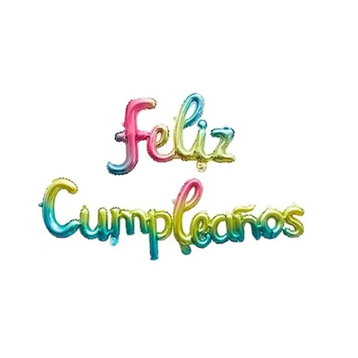 GENERICO - Globo de Letras Feliz Cumpleaños Multicolor