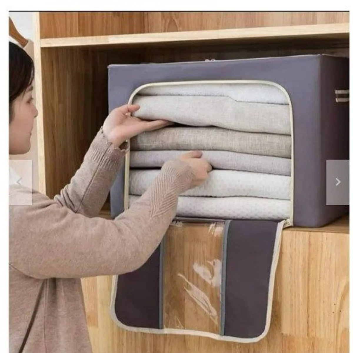 GENERICO - Cesta para sabana edredones multiuso plegable