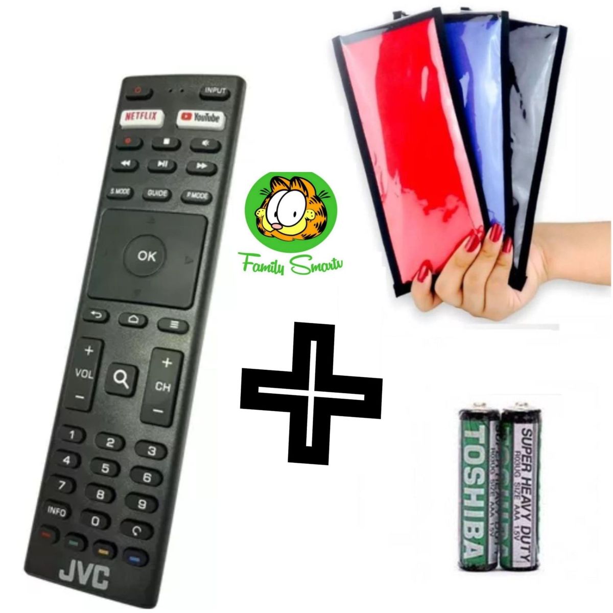 GENERICO - Control Remoto Genérico Para Tv Jvc Lt-58kb618  Funda