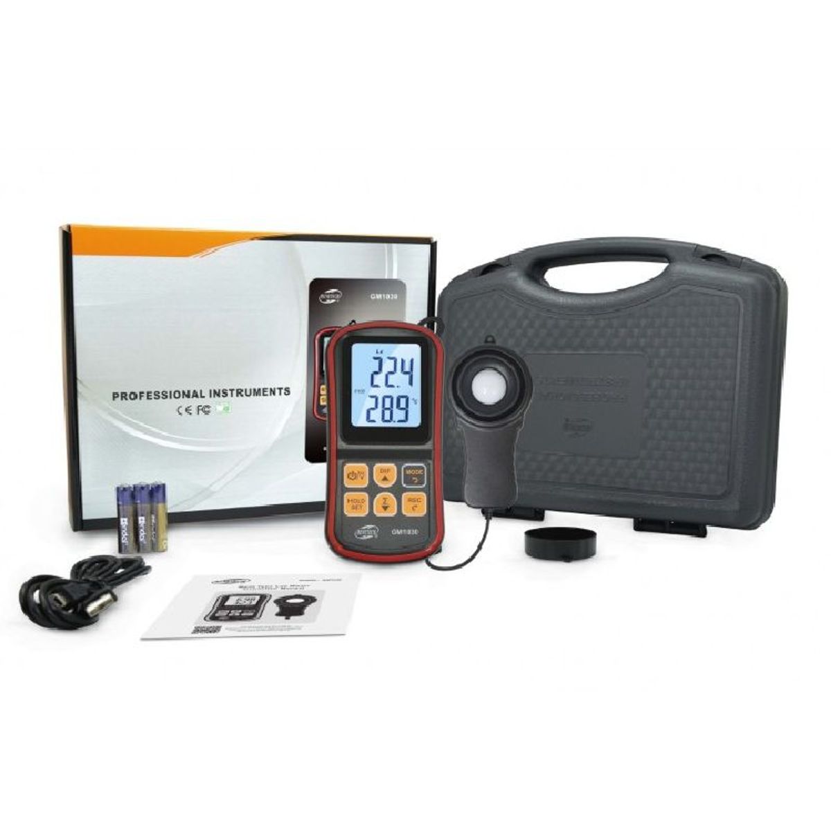 BENETECH - Luxómetro Profesional Data Logger Con Sonda Bluetooth BENETECH GM1030