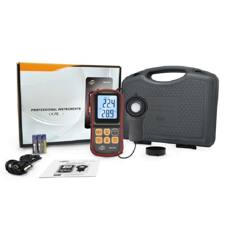 BENETECH - Luxómetro Profesional Data Logger Con Sonda Bluetooth BENETECH GM1030