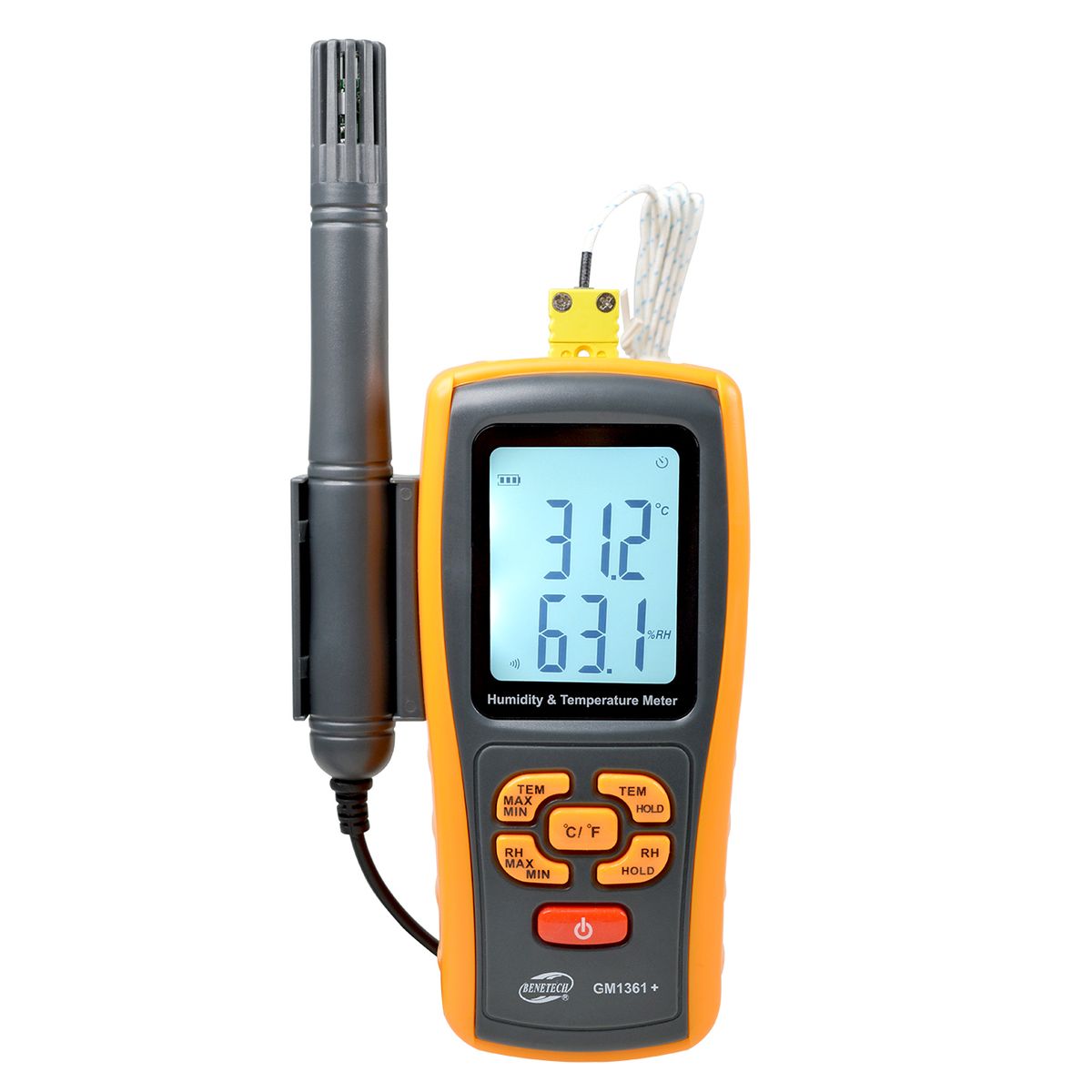BENETECH - Termohigrómetro Higrómetro Data Logger Profesional - BENETECH GM1361