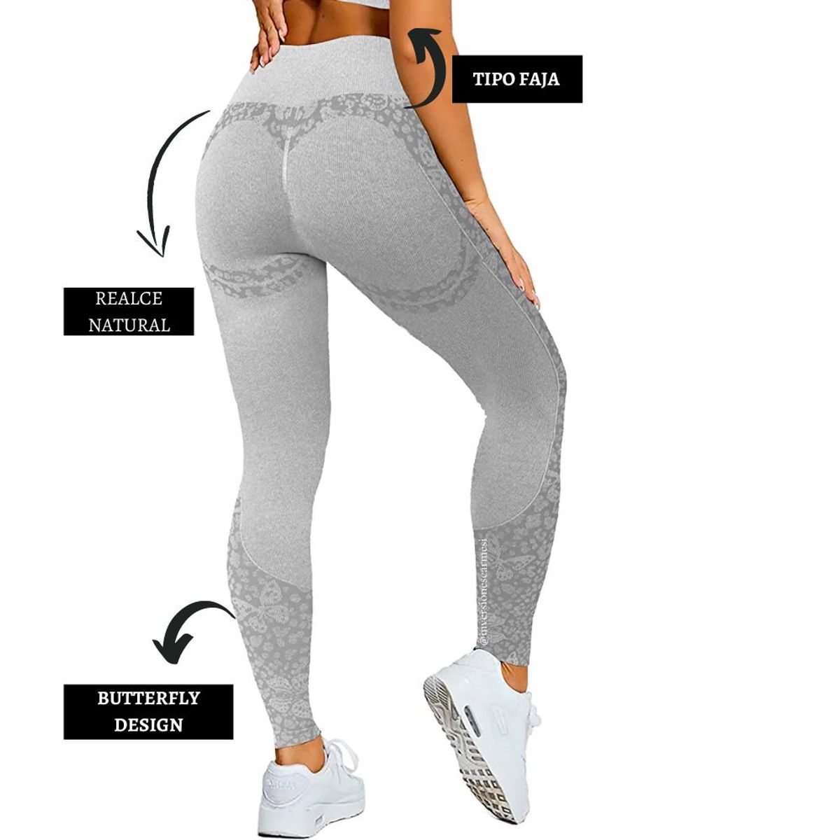 GENERICO - Leggins Deportivo Butterfly con Push UP