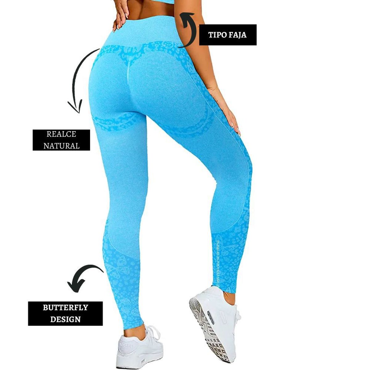 GENERICO - Leggins Deportivo Butterfly con Push UP