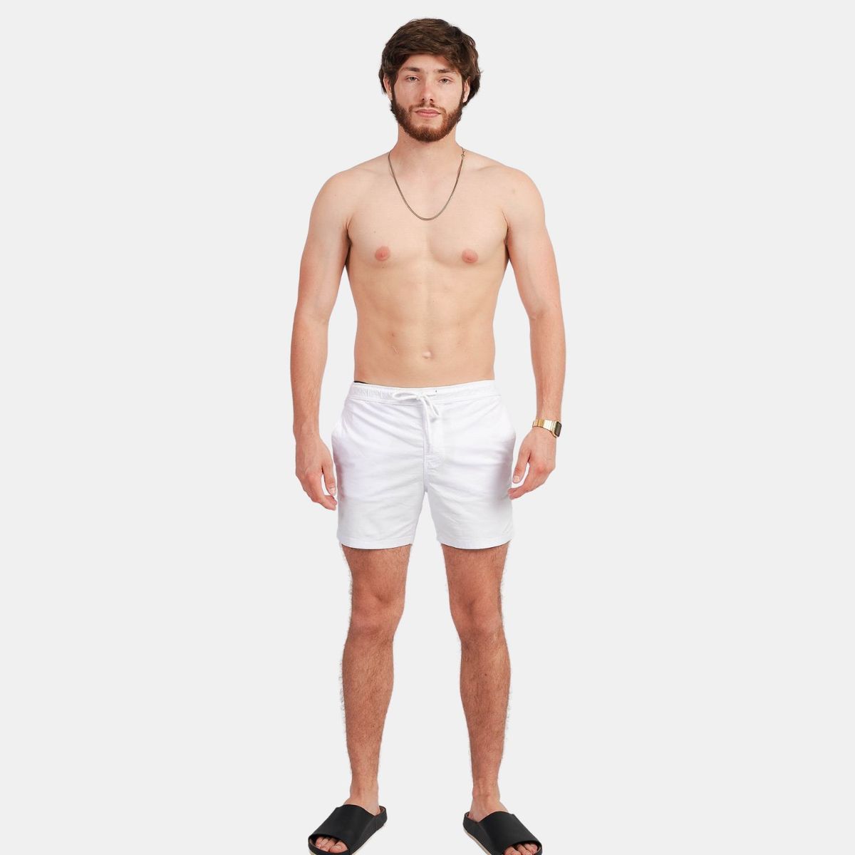 SAN COSME - Short Drill Hombre Blanco