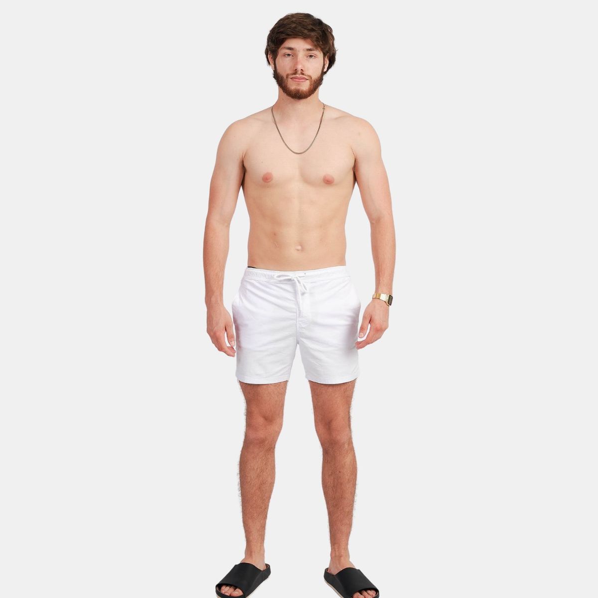 SAN COSME - Short Drill Hombre Blanco