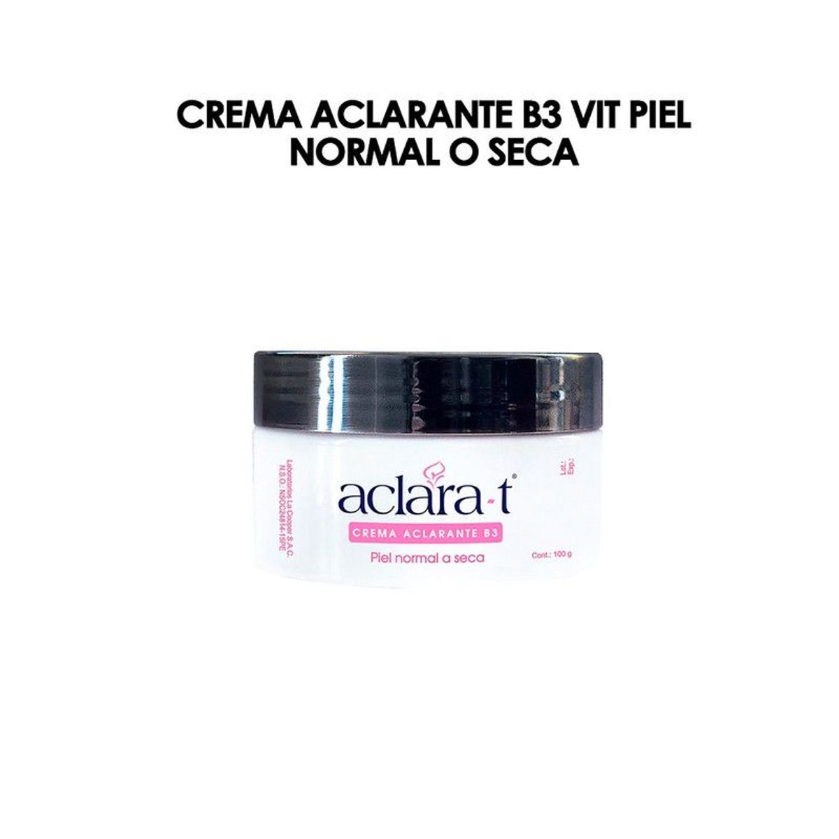 GENERICO - Crema Aclarante B3 vit Piel Normal o Seca