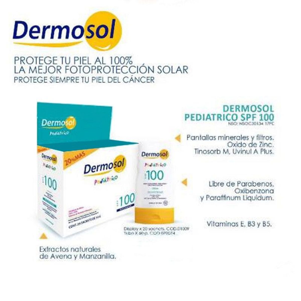 GENERICO - Crema Fotoprotectora Pediatrico 100 SPF- Dermosol
