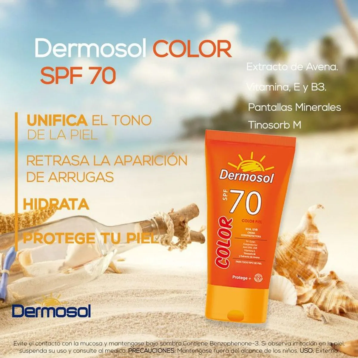 GENERICO - Protector Solar de Color Piel 70 SPF-Dermosol