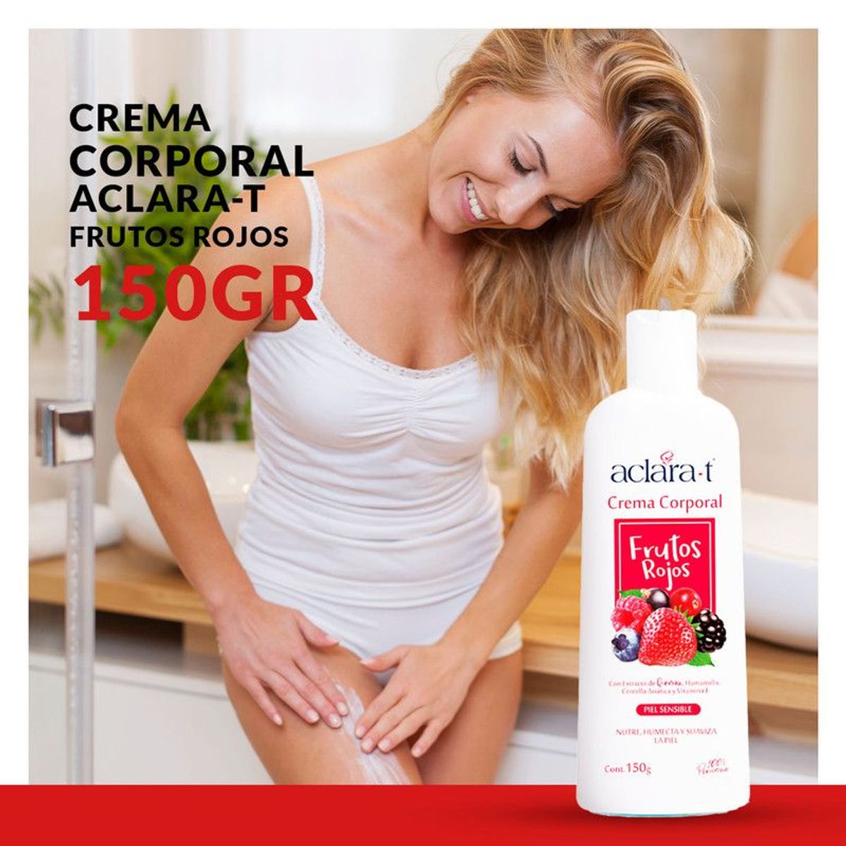 GENERICO - Crema Corporal Aclara-T Frutos Rojos 150gr