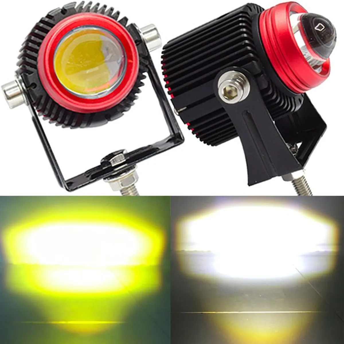 GENERICO - LUCES EXPLORADORAS DUAL PARA MOTO  NEBLINEROS