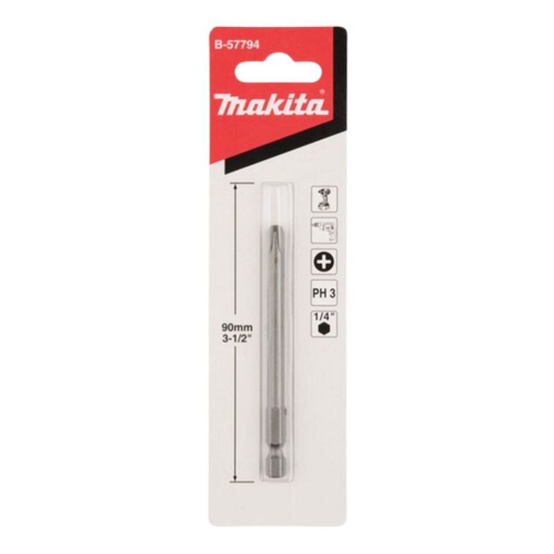 MAKITA - Punta Phillips PH3 x 90mm x 1 Pza Trabajos Especiales B-57794 - Makita