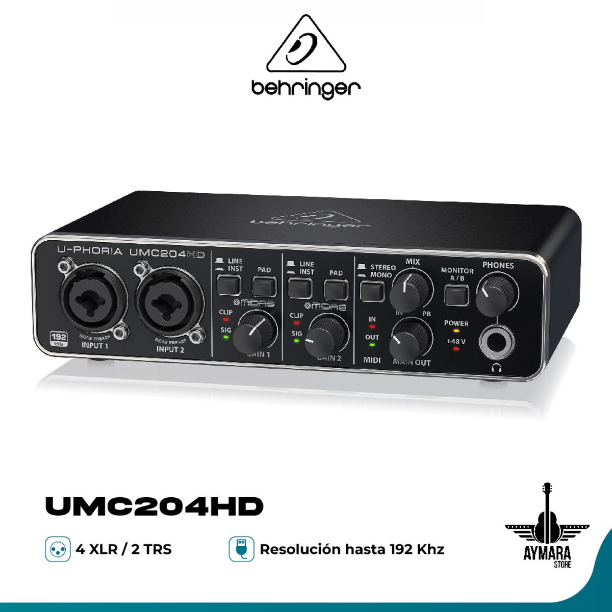 BEHRINGER - BEHRINGER INTERFAZ DE AUDIO USB UPHORIA UMC204HD