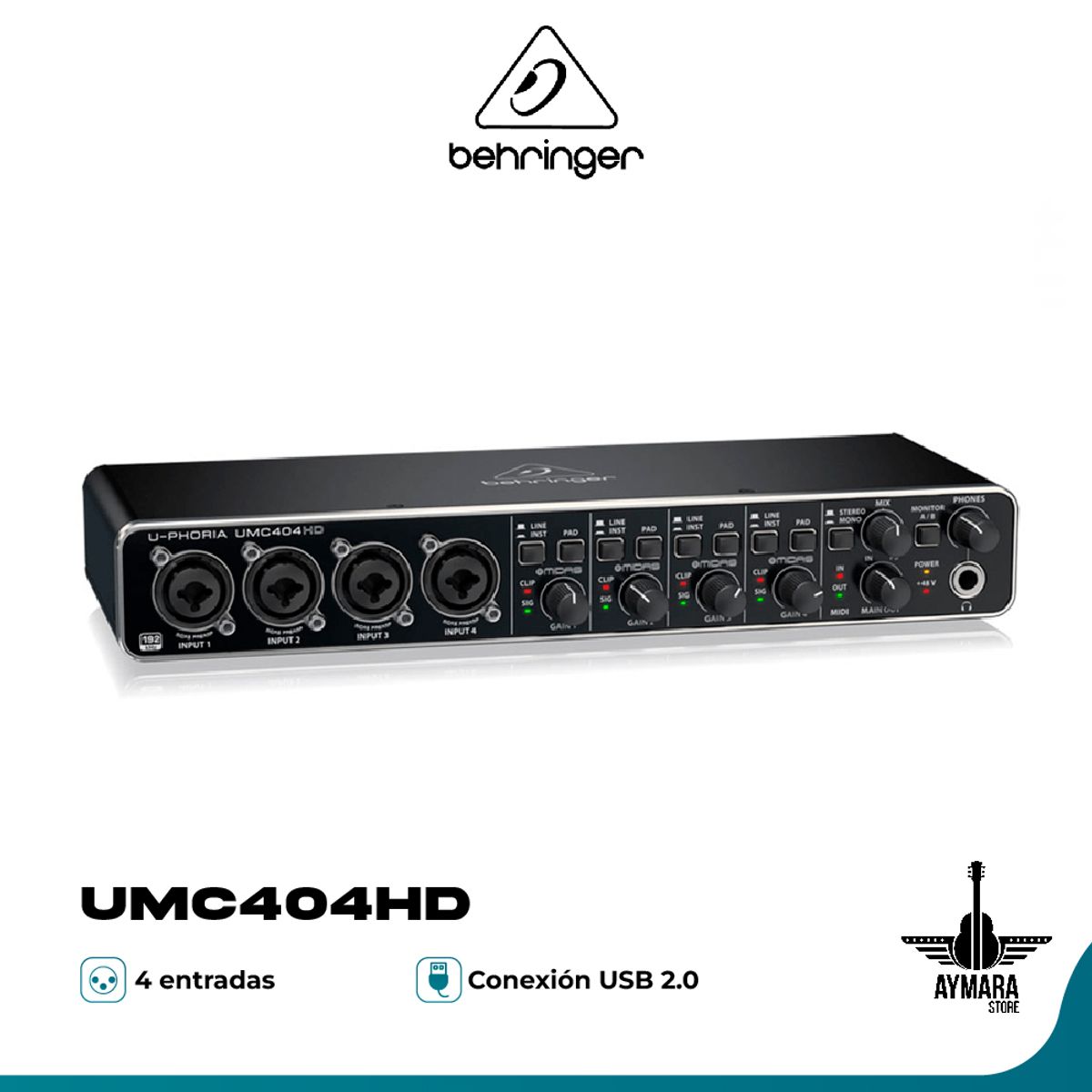 BEHRINGER - BEHRINGER INTERFAZ DE AUDIO USB UPHORIA UMC404HD
