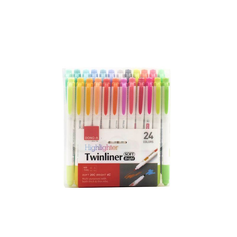 DONG A - Resaltador Twinliner Doble Punta (Estuche X 24)