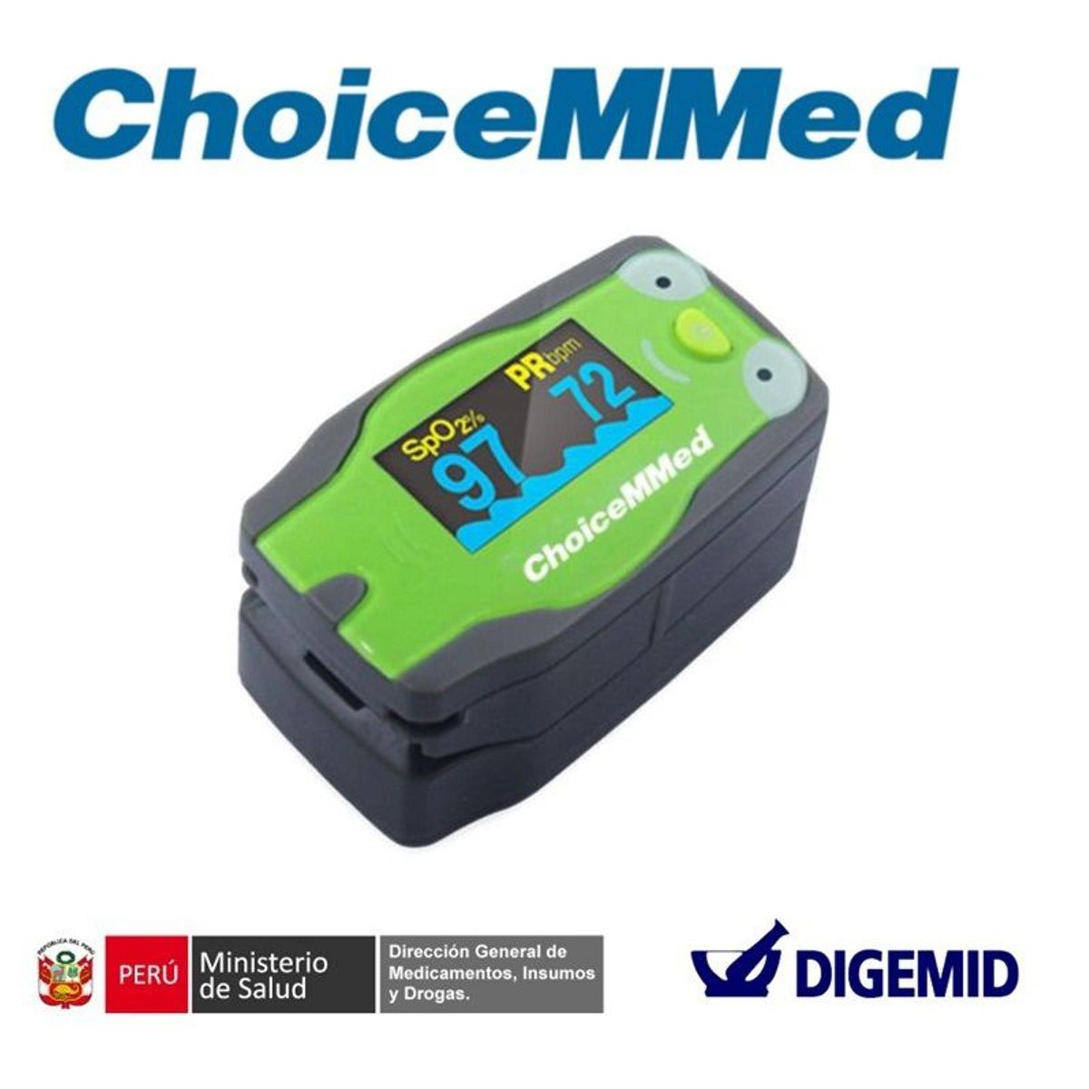 CHOICEMMED - OXIMETRO CHOICEMMED PEDIATRICO -  VERDE