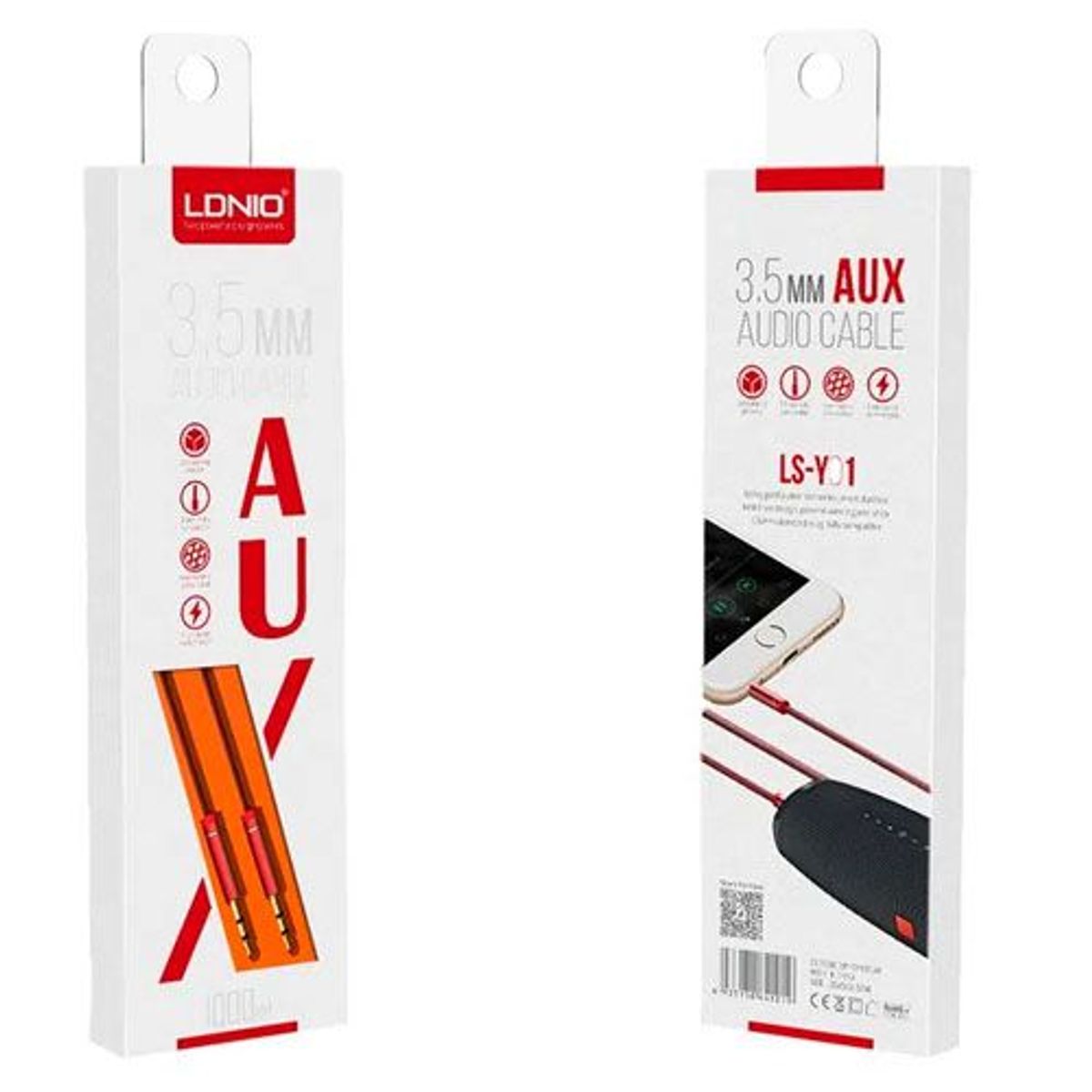 LDNIO - Cable LDNIO De Silicona De Audio Auxiliar De 3,5 Mm LS-Y01