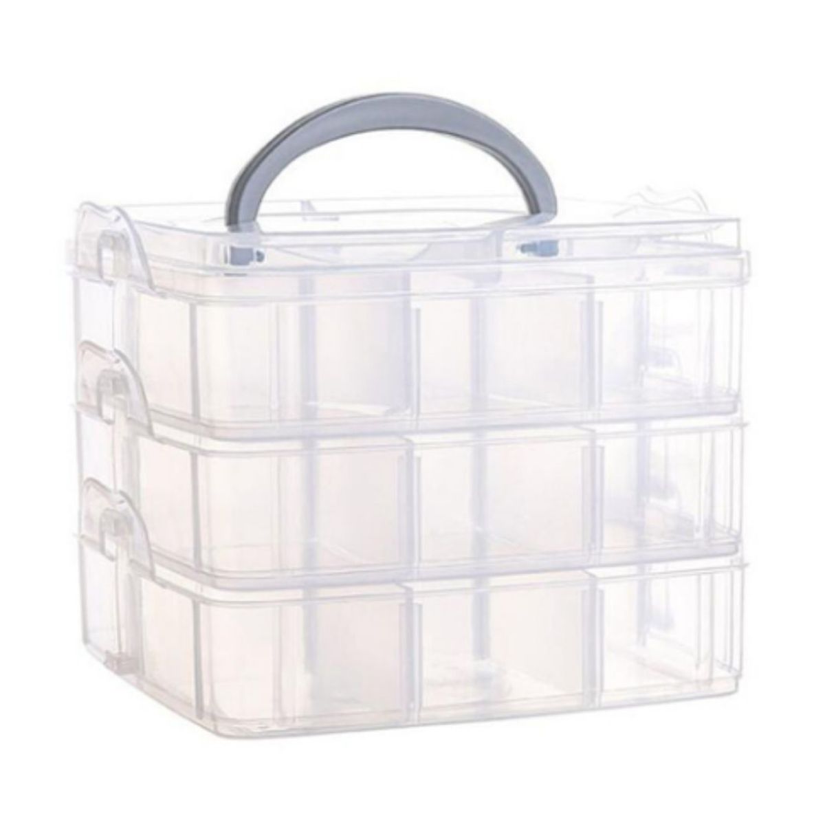 INSPIRA MARKET - Joyero neceser organizador de joyas transparente portátil