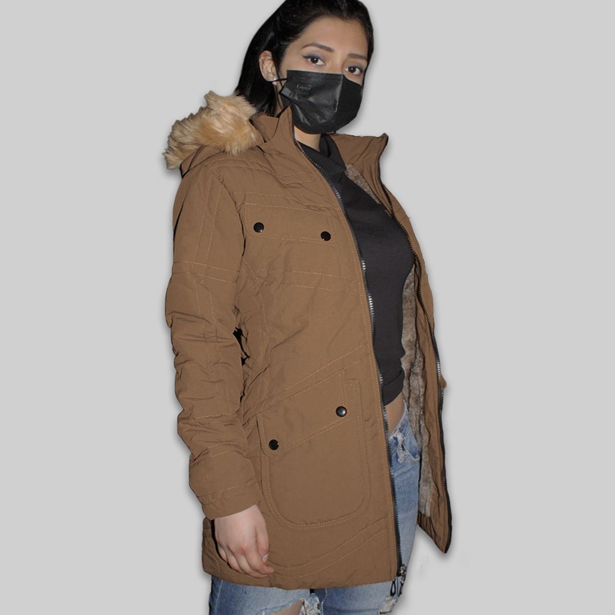 GENERICO - Casaca Parka Abrigo de Invierno para Mujer