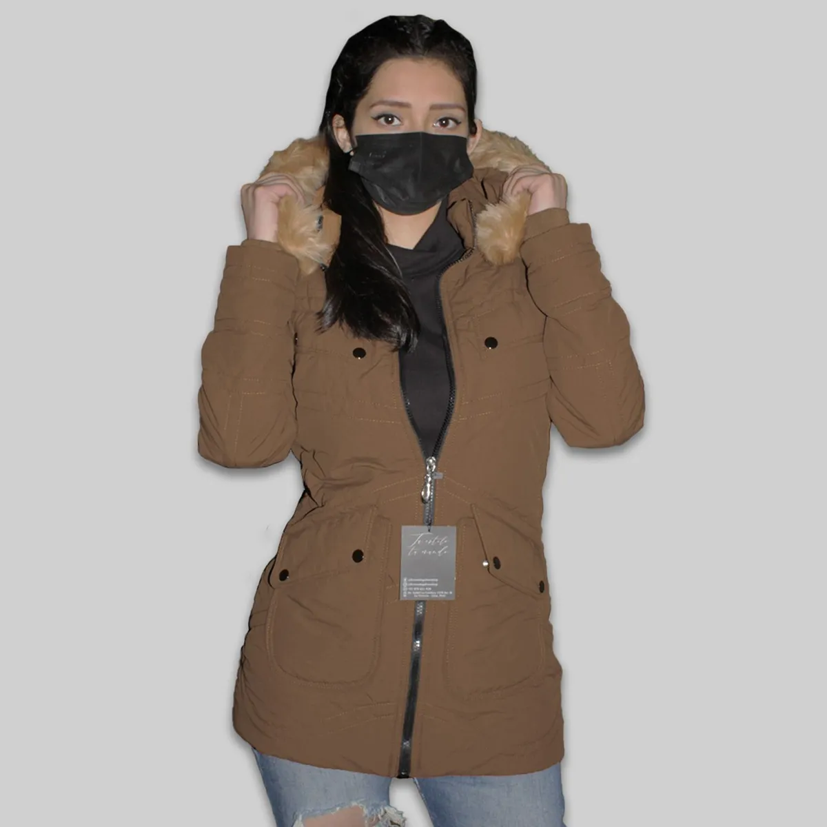 GENERICO - Casaca Parka Abrigo de Invierno para Mujer