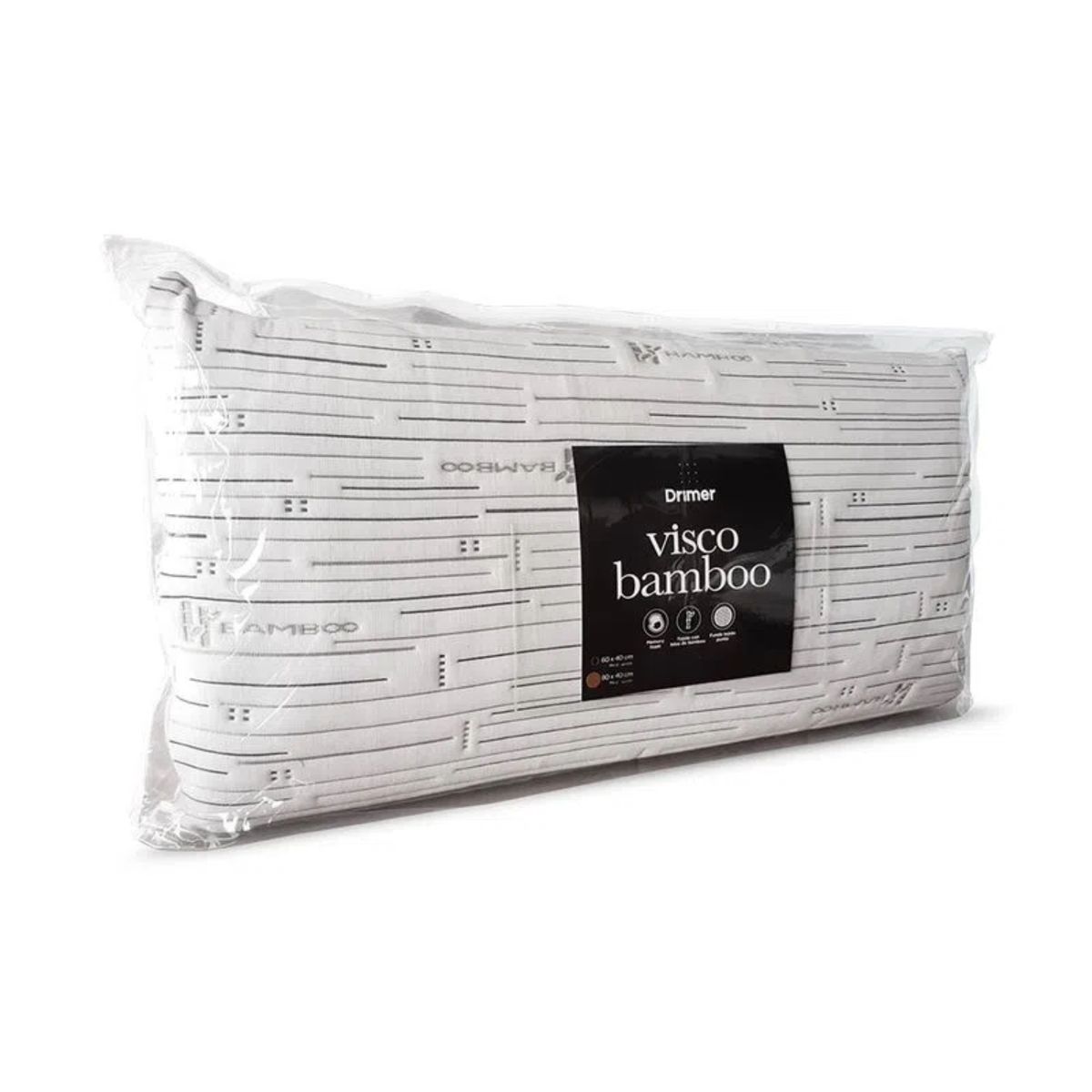 DRIMER - Almohada Visco Bamboo King (80x40 cm).